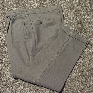 Savane Houndstooth Pleated Trousers